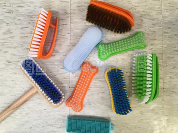 衣物刷房清潔工具的背景。